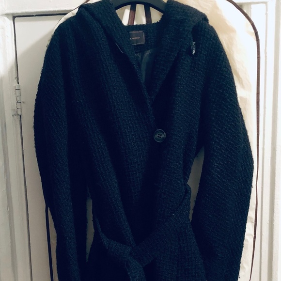 Bouclé Hooded 3/4 Swingcoat - Picture 12 of 14